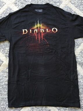 NWOT Diablo III Black Graphic Tee, Sz Small